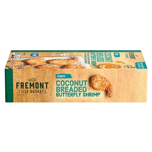 Fremont Fish Market Jumbo Coconut Breaded Butterfly Shrimp, 9 oz